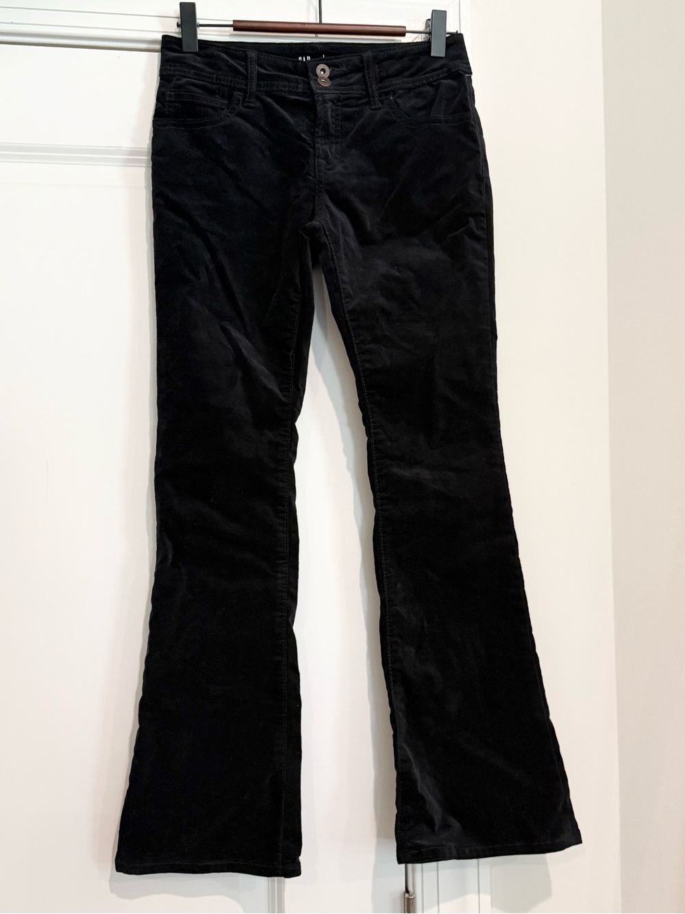 NWT GAP Black Velvet Boot Cut Pants for Kids